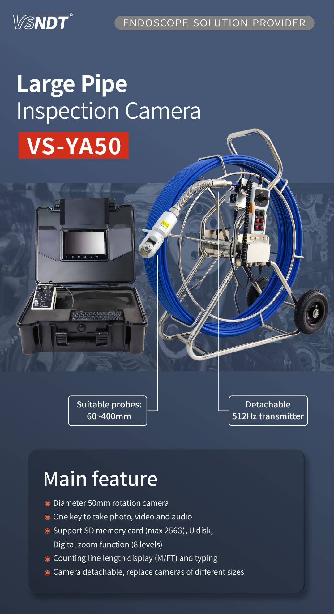 FHD Touch industrial endoscope